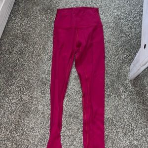 Lululemon size 2 pink leggings